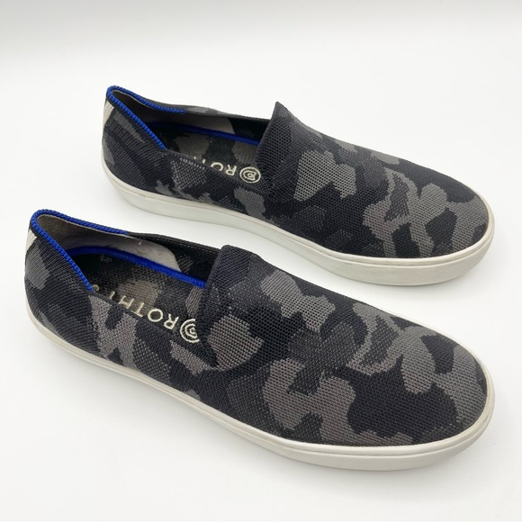 Rothy’s The Original Slip On Sneaker Shoe Grey Camo Gray Camouflage Retired 8.5 - Picture 5 of 16